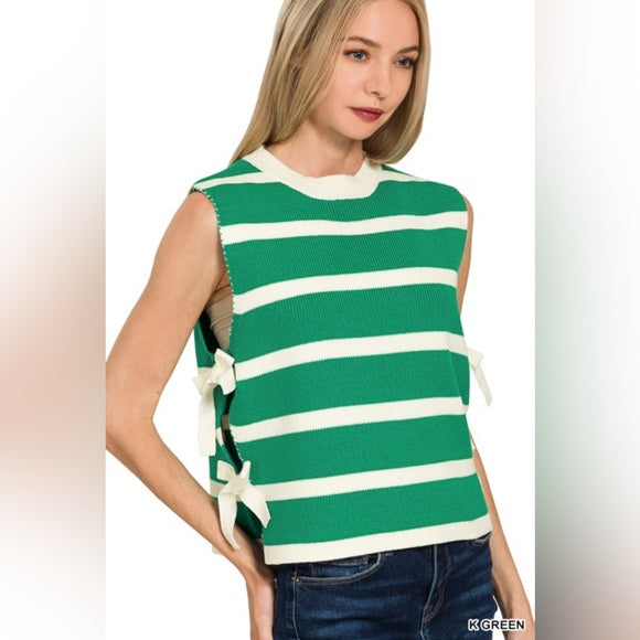SIDE TIE SWEATER VEST