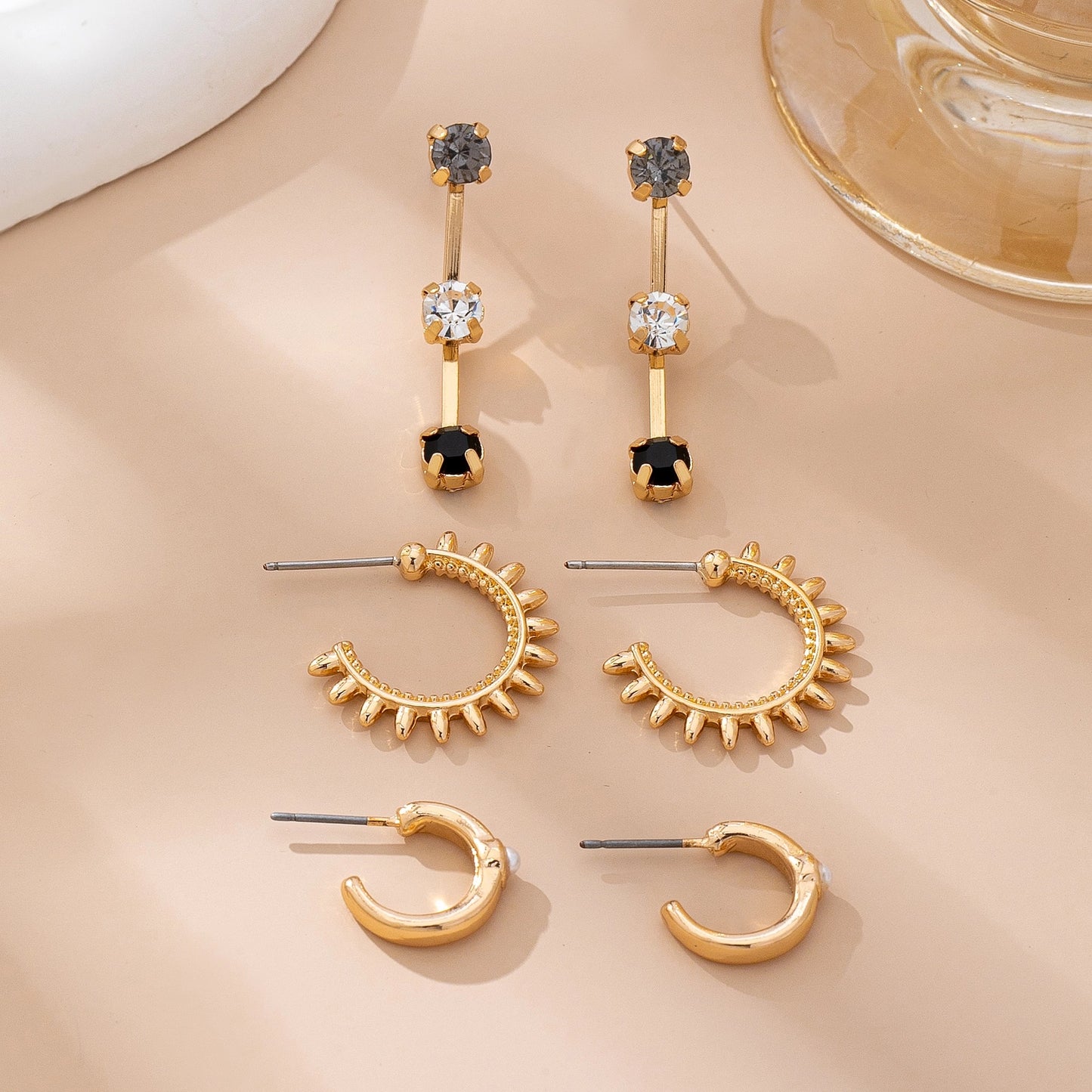 TRIO OF EARRING SET
