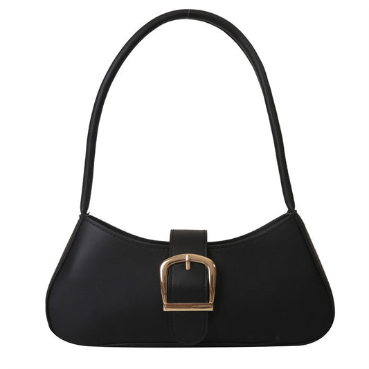 SHOULDER BAG WITH GOLD BUCKLE