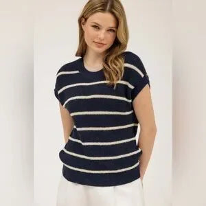 LIGHTWEIGHT STRIPE SWEATER