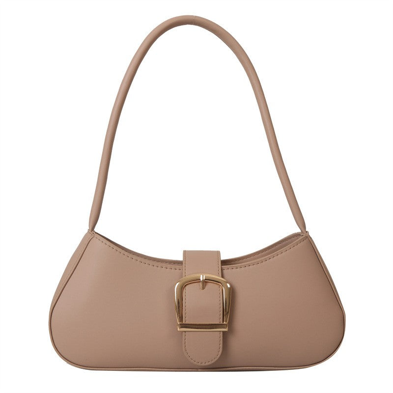 SHOULDER BAG WITH GOLD BUCKLE